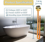 Upgraded HE 55220 Water Heater Element, For Ecosmart ECO POU 6, ECO 8, ECO 11, Rheem, Eemax, Richmond Electric Tankless Water Heaters, Replace 60208 Heating Element, 5.5KW 220V or 6KW 240V, 1 Pack