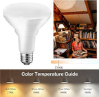Energetic BR30 LED Recessed Light Bulb, 11W=75W, 2700K Soft White, 900LM, Dimmable Ceiling Flood Light Bulb for Cans, CRI85+, 6-Pack