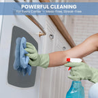 Microfiber Cleaning Cloth, 12 Pack Blue Cleaning Rags for Housekeeping, Reusable Microfiber Towels for Car, Kitchen, Bathroom and Household Cleaning Supplies, 11.8"X11.8"