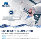 MARRIOTTO Replacement for GE® RPWFE, RPWF (Built-in CHIP) Refrigerator Water Filter, Compatible with GFE28GELDS, PFE28KELDS, PFE28KYNFS, GFD28GELDS, GYE22HMKES, GFE28GYNFS, GFD28GYNFS, Pack of 3