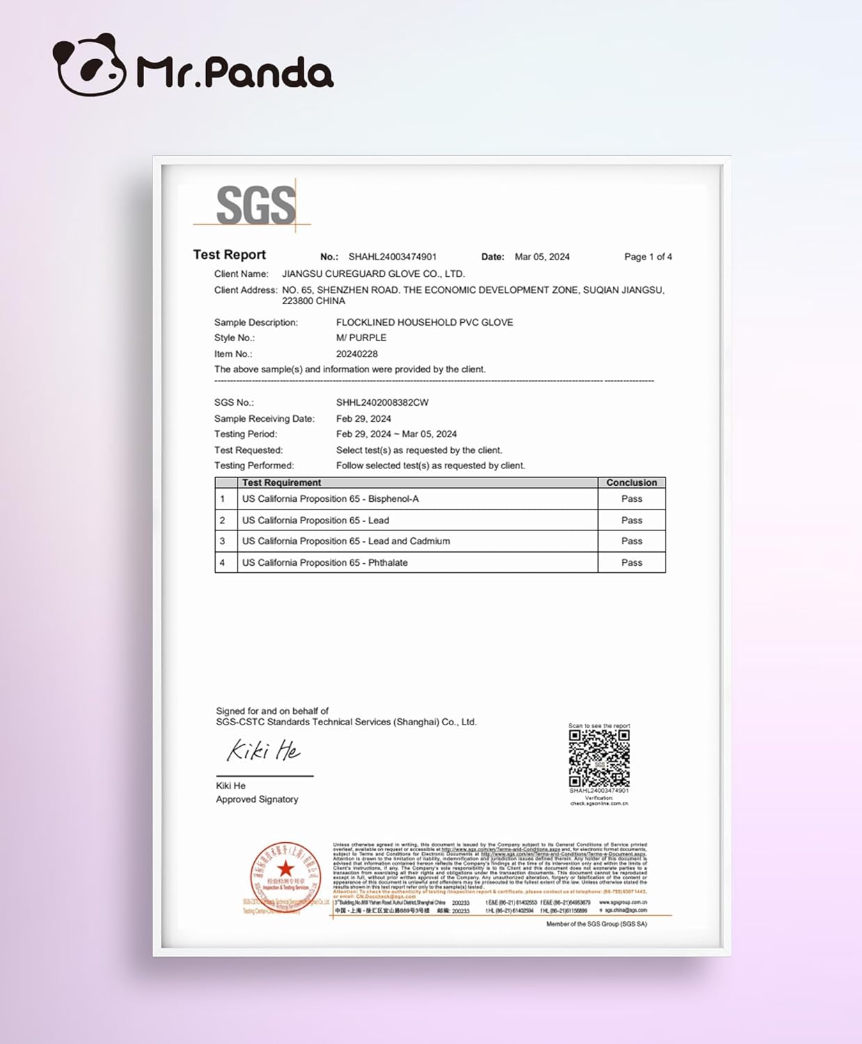 Mr.Panda 3 Pairs Skin-Friendly Flocked Cotton Liner Cleaning Gloves Medium, Reusable Dishwashing Gloves for Washing Dishes, Kitchen, Shimmering Pink