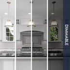 LUXRITE A19 LED Light Bulb 60 Watt Equivalent, CRI90, 5CCT 2700K 3000K 3500K 4000K 5000K, Dimmable, 800LM, Standard LED Light Bulbs 9W, E26 Base, ETL - Perfect for Lamps and Home Lighting (4 Pack)