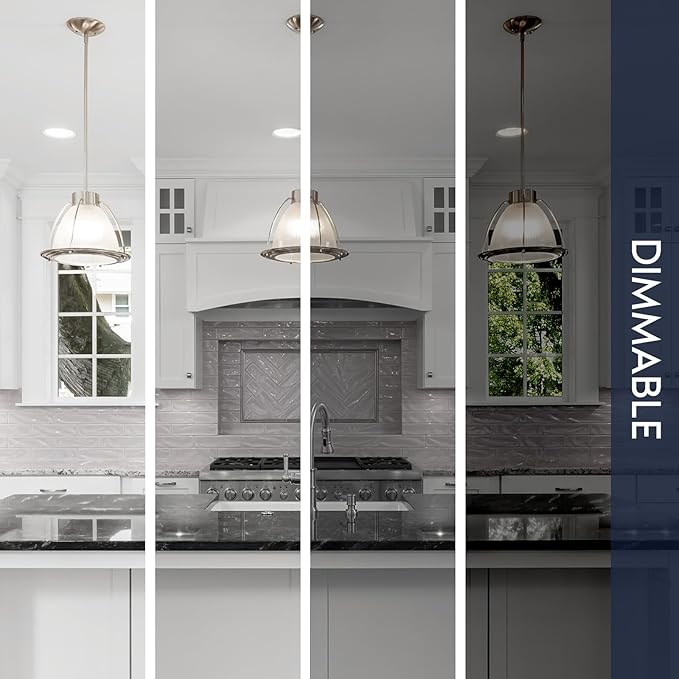 LUXRITE A19 LED Light Bulb 60 Watt Equivalent, CRI90, 5CCT 2700K 3000K 3500K 4000K 5000K, Dimmable, 800LM, Standard LED Light Bulbs 9W, E26 Base, ETL - Perfect for Lamps and Home Lighting (4 Pack)