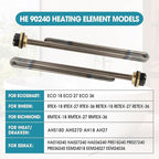 2 Pcs Titanium HE 90240 Water Heater Element Screw-In 9KW 240V Replacement for EcoSmart ECO 18 27 36 Tankless Water Heater Element Parts Replaces HE 80240 R004709024S SGB-2903 HA-P004 HA-P005
