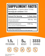 BulkSupplements.com Calcium BHB Powder - Keto BHB Supplement - Beta Hydroxybutyrate Powder - BHB Salts Powder - Keto Supplements - BHB Exogenous Ketones Powder (5 Kilograms - 11 lbs)
