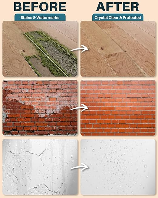 Transparent Waterproof Sealant,17oz Clear Transparent Waterproof Coating,Liquid Invisible Water Proof Agent for Roofs Walls,Garden,Bathroom,Kitchen Indoor & Outdoor Water Proof Sealant