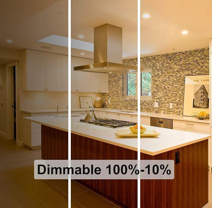 Vinaco PAR30 Flood Light 75W, 6 Pack High Brightness 1000LM, Warm White, Dimmable, Long Lasting, 120V with E26 Base