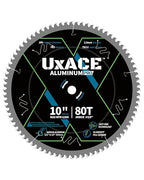 10-Inch 80-Tooth Circular Saw Blade, 5/8-Inch Arbor, Aluminum, Non-Ferrous Metal Cutting Blade, Carbide Tip, Thin Kerf, for Medium Aluminum, Plastic, Composite