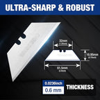 WORKPRO 200-Pack Utility Knife Blades with Dispenser, SK5 Steel Box Cutter, Standard Blades for Utility Knife Replacement