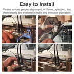 30004680A Flame Rod Assembly with Gasket,Boiler Replacement Parts for Navien Tankless Water Heater NP CC CH CR NCB NPE NR Series