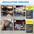 AITKEN RV Water Heater Gas Solenoid Valve for Atwood Electronic Spark Ignition, Heat Exchange, Combination Gas/Electric G10/ GC10/ GCH10/ GH10/ G16EXT/ GE16EXT 10 Gallon Water Heaters