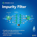 Kind Water 6-Stage Reverse Osmosis Drinking Water System with Chrome Faucet (Chrome)