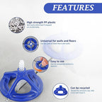 1/8'' Tile Leveling System with Rubber Mallet, 300 Pcs Tile Leveler Spacers Baseplates and 100 Pcs Reusable Caps, Tile Spacers Clips Kit for Professional Tile/Stone/Wall/Floor Installation