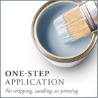 AMY HOWARD AT HOME Chalk-Based One Step Paint for Furniture, Cabinetry, Decor, Finish, and More | No Stripping, Sanding, or Priming | Ultra-Light Base | 16 Ounce | Ambala Blue