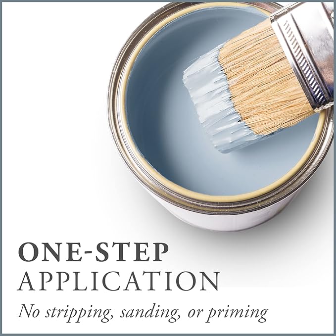 AMY HOWARD AT HOME Chalk-Based One Step Paint for Furniture, Cabinetry, Decor, Finish, and More | No Stripping, Sanding, or Priming | Ultra-Light Base | 16 Ounce | Ambala Blue