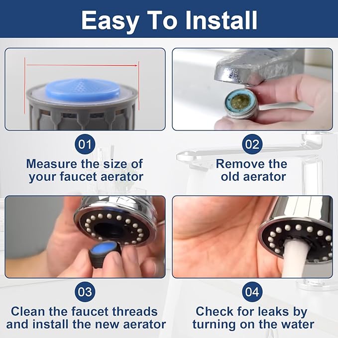 116711 Faucet Aerator Water Flow Restrictor,1.5 Gpm Aerator Inserts Replacement Parts for Moen Bathroom Kitchen Sink,2 pcs