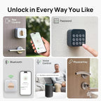 Anona Holo Wi-Fi Smart Lock with Keypad, Keyless Entry Deadbolt Door Lock with App Remote Control, AutoLock & Anomaly Detection, Non-Destructive Installation, Supports Alexa, Apple Home