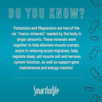 SMART FOR LIFE Magnesium Potassium Supplement – High Absorption Magnesium Complex – Magnesium and Potassium for Vascular Health, Leg Cramps, Magnesium for Sleep – Gluten-Free - 30 Vegan Capsules