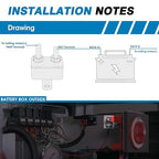 GLOSO Stud Type Circuit Breakers, Crosswise Bracket, Auto Reset (T1) - 5 Pack (50A) E512