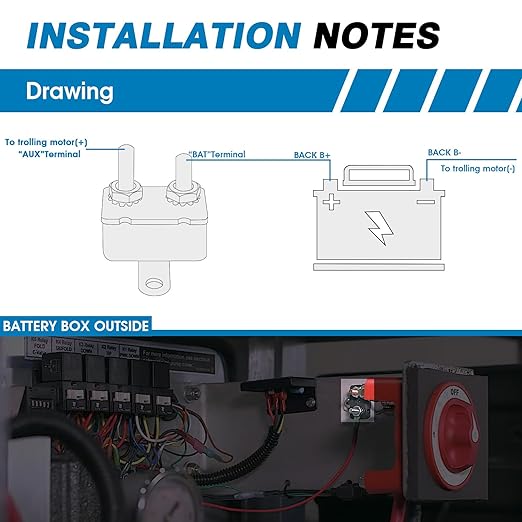 GLOSO Stud Type Circuit Breakers E512, Crosswise Bracket, Auto Reset (T1) - 5 Pack (6A)
