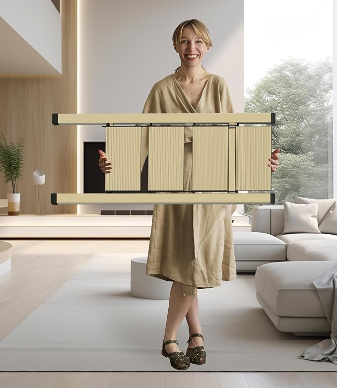 4 Step Ladder, Portable Step Folding, Lightweight Step Ladder with Anti-Slip Pedal, Aluminum Indoor Ladder and Closet, Kitchen - Champagne Gold