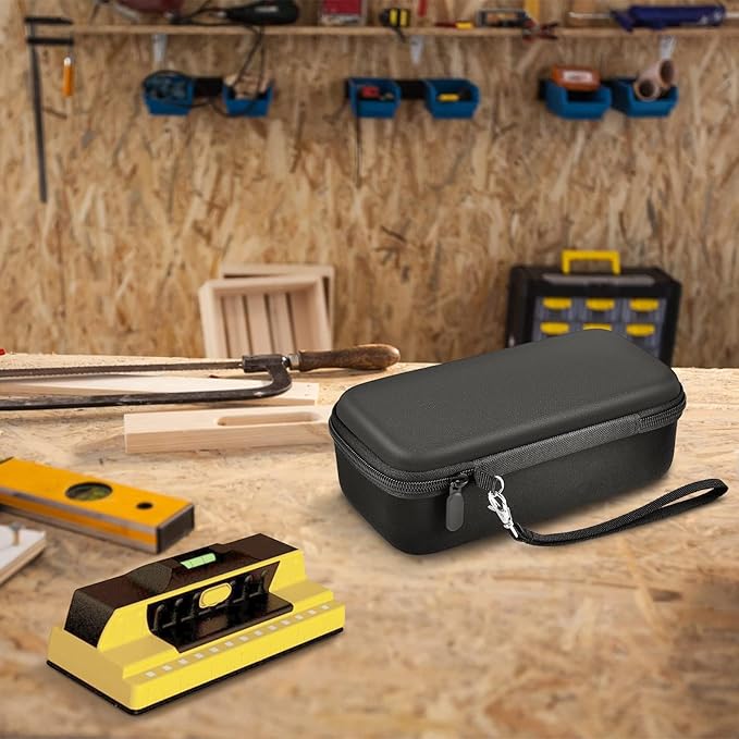 GWCASE Case Compatible with Franklin Sensors ProSensor M210 710PRO 710 Professional Stud Finder. Carrying Travel Storage Bag Holder with Mesh Pocket for Battery & Other Accessoires (Box Only) -Black