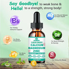 Calcium Magnesium Zinc D3 with Calm Magnesium Glycinate Plus Ashwagandha, L-Theanine, Liquid Calcium with Vitamin D3 and Magnesium Supplement for Immune, Bone, Muscle, Mood & Sleep Support