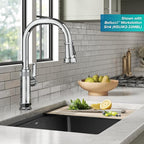 KRAUS Allyn Industrial Pull-Down Single Handle Kitchen Faucet in Chrome, KPF-4102CH