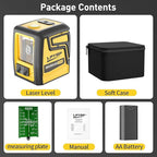 360° Laser Level with Tripod,100ft/30m Self Leveling Laser Level,with Rechargeable Battery & Type-C Charging Port, Self Leveling Wide Angle Cross Leveler Tool for Construction