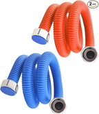36 inch Flexible Stainless Steel Corrugated Water Heater Connector,3/4" FIP x 3/4" FIP Water Heater Supply Lines Fit For Water Softener Hot &Cold Water Hose