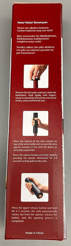 AIKARO - Electric Wine Bottle Opener Automatic Electronic Corkscrew, Rechargeable
