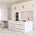 10 Pack 11.3 Inch(288mm) Hole Center Matte Black Modern Drawer Pulls Timeless Cabinet Pull Handle Vanity Pull Handle Classic Kitchen Cabinet Hardware, Screws Included, M-Black(11.3x10)