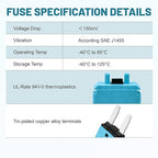 NuIth Manual Reset 15A Mini Fuse Circuit Breakers, E73 Low Profile ATM Circuit Breaker Blade Fuse DC 28V Resettable Standard Blade Fuses for Car Truck RV Marine (2PCS-15A)