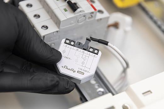 Shelly EM Gen3 + 50A Clamp | WiFi-Operated Smart Energy Meter and Contactor Control Relay Switch | Automation | Compatible with Alexa, Home Assistant & Google Home | iOS Android App | No Hub Required