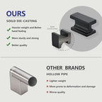 10 Pack Kitchen Cabinet Knobs, Matte Black Dresser Drawer Knobs and Pulls for Bathroom Cabinets