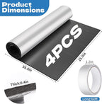 4 Pack Toilet Tank Liners 40 x 16 Inch Toilet Anti Condensation Kit with Aluminum Foil Tape Prevent The Formation of Condensate Water（0.2 inch thick）