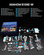 ASAHOM Permanent Outdoor Lights Pro S108E, 300FT with 216 RGBCW LEDs, WLED Integration, AI Lighting, 30000 Lighting Effect Combinations, IP67 Waterproof for Halloween Christmas Daily Decor, White