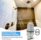 RP46074 Delta Shower Valve Cartridge Compatible with Delta Monitor 13/14 Series Bath Tub Shower Faucet Single Handle MultiChoice Rough-in Valve Cartridge Repair Kit Replacement Parts