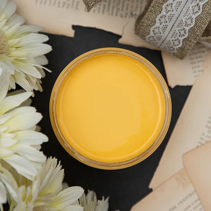 Dixie Belle Paint Company Chalk Finish Furniture Paint - Daisy (8oz) - Matte Vibrant Yellow Chic Chalk Mineral DIY Furniture Paint