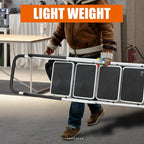 4 Step Ladder, Folding Lightweight Step Stool with Handrails and Wide Anti-Slip Pedal for Home, Office, Kitchen and Garage, Service Height 37.8 inch, 400 lbs Capacity