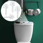 Jetec 32 Pieces Toilet Seat Screws Replacement Kit Plastic Bolts with Plastic Nuts and Washers Parts Kit for Fixing The Top Toilet Seat, White