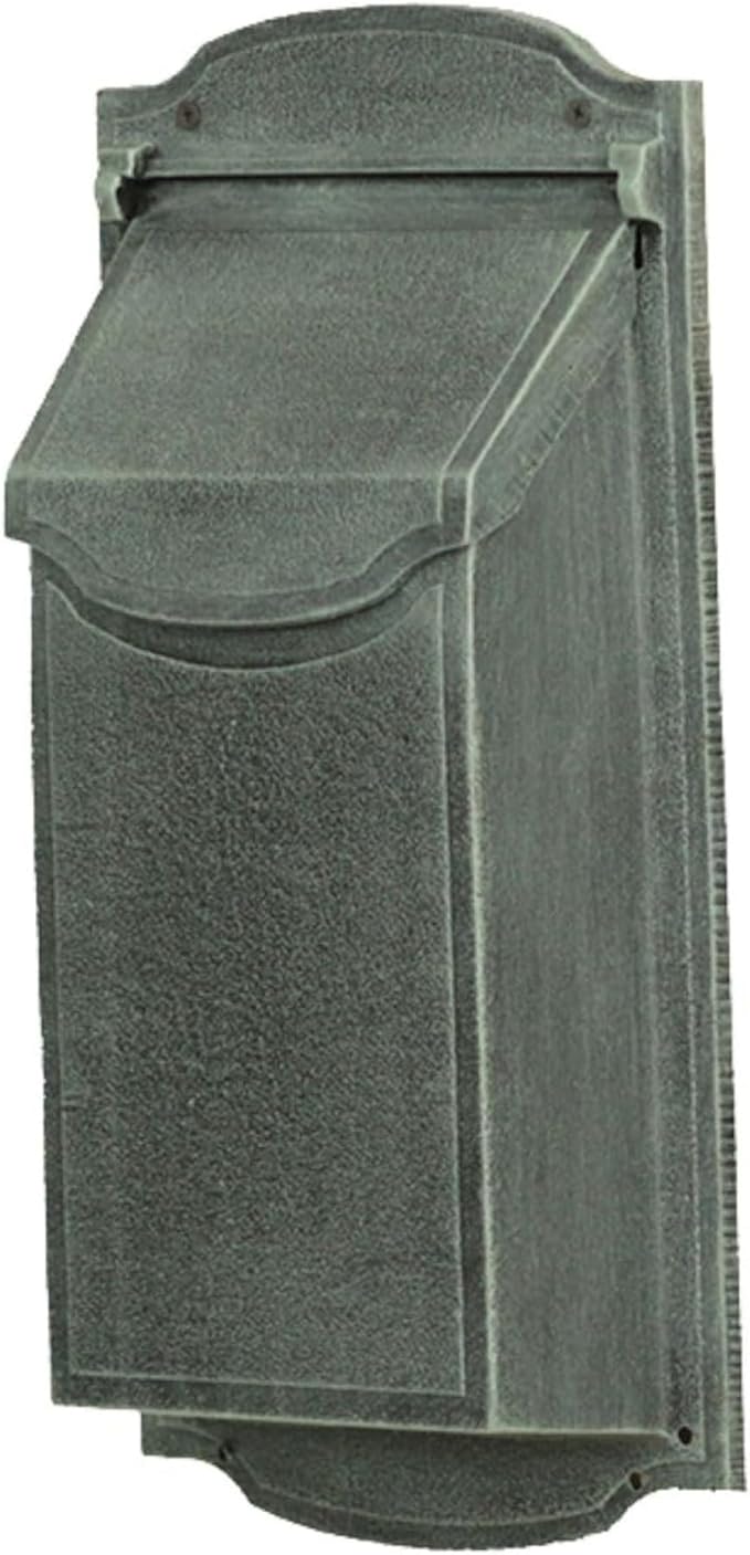 Special Lite Contemporary Vertical Wall Mount Mailbox - Verde Green Aluminum Mailbox for Wall Mount - SVC-1002-VG