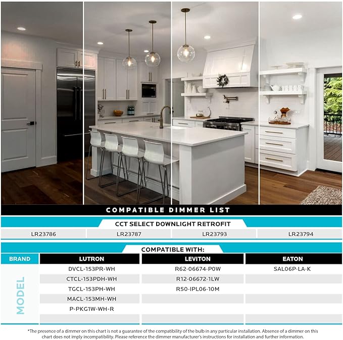 LUXRITE 4 Inch LED Recessed Can Lights, 14W=75W, 5 Color Options 2700K-5000K, 950 Lumens, Dimmable LED Retrofit Kit, Wet Rated, IC Rated, Recessed Ceiling Lights, Energy Star, ETL Listed (6 Pack)