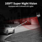 《𝟭𝟯𝟬°𝗪𝗶𝗱𝗲 𝗔𝗻𝗴𝗹𝗲 & 𝟮-𝗪𝗮𝘆 𝗔𝘂𝗱𝗶𝗼》Wireless Security Camera System Outdoor, WiFi Cameras Systems Video Surveillance DVR Kits