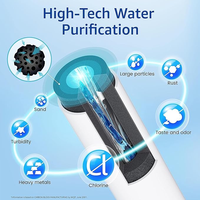 Waterspecialist WS619C Replacement for RPWFE®, RPWF (Built-in CHIP) Refrigerator Water Filter, Compatible with GYS22GMNES, GYE22HSKSS, PYE22PELDS, GFE26GMKES, GFE26GGHWW, GFE28GYNFS, PFE28KYNFS