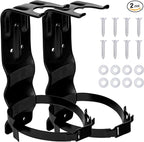 2 Pack Fire Extinguisher Brackets, 5 LB Fire Extinguisher Wall Mount Bracket, Metal Heavy Duty Fire Extinguishers Holder for Home, Car, RV, Truck, Mini Fire Extinguishers (Non-Universal)