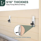 2 Piece Siding Installation Tools, Lap Tool Gauge with Adjustable Reveals, Siding Mounting Kit for 5/16” Fiber Cement Sidings, Heavy-Duty Support for Boards and Planks