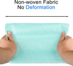 Disposable Dish Cloth and Cleaning Handi Wipes, 100ct, Multi-Use Rags for kitchen, Bathroom and Windows, Green