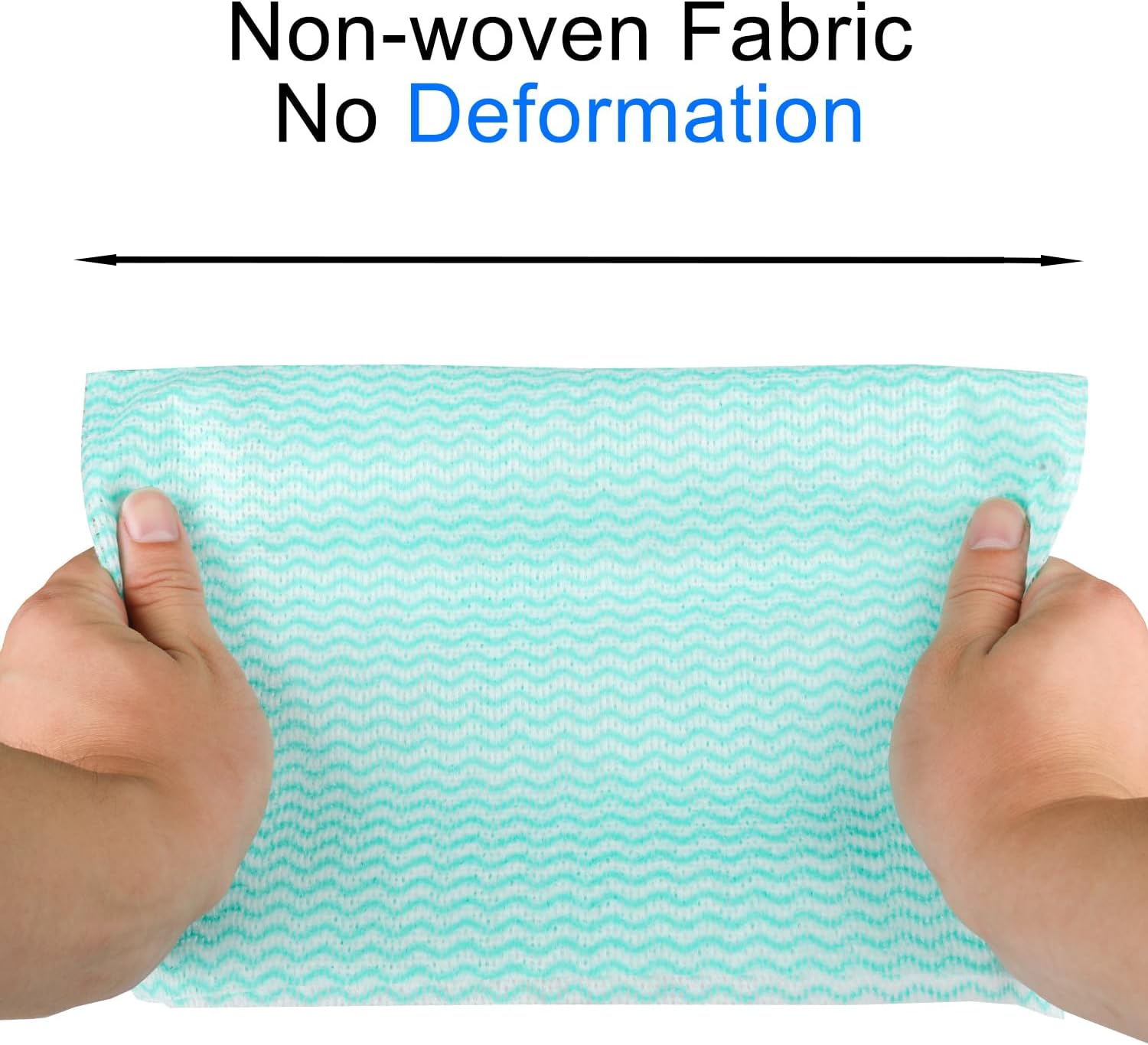 Disposable Dish Cloth and Cleaning Handi Wipes, 100ct, Multi-Use Rags for kitchen, Bathroom and Windows, Green