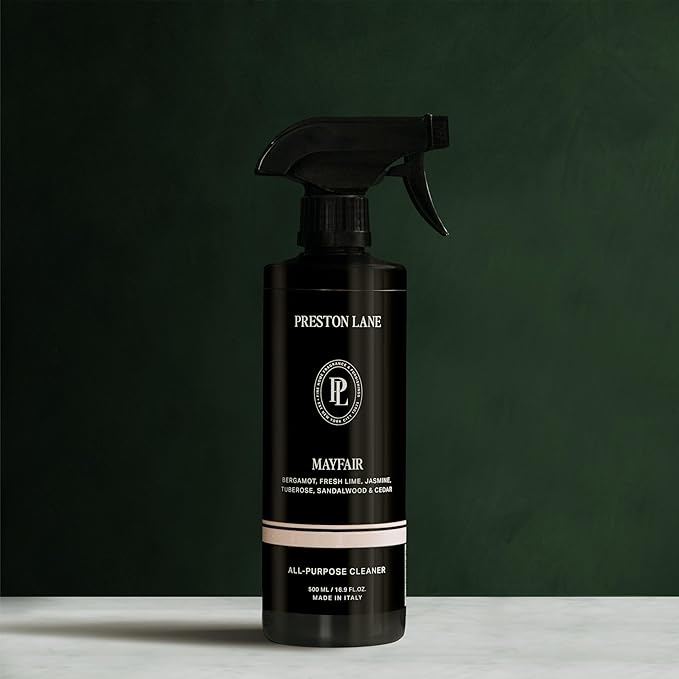 Preston Lane Luxury All-Purpose Cleaner, Mayfair Scent | Bio-Based Multi-Surface Spray | Streak-Free Finish, Lifts Dirt, Smudges & Grease | Vegan & Cruelty-Free